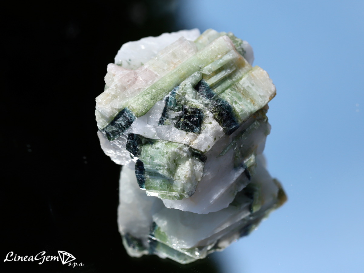 Rough natural tourmaline stone